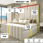 2026 DaVinci- Tall headboard Bed Frame (2 Piece Headboard) - Image 4