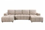 Shanghai Luxury U Shape Sofa Bed - Beige - Image 2