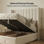 2026 Empire Bed Frame with Optional Ottoman Storage - Image 3